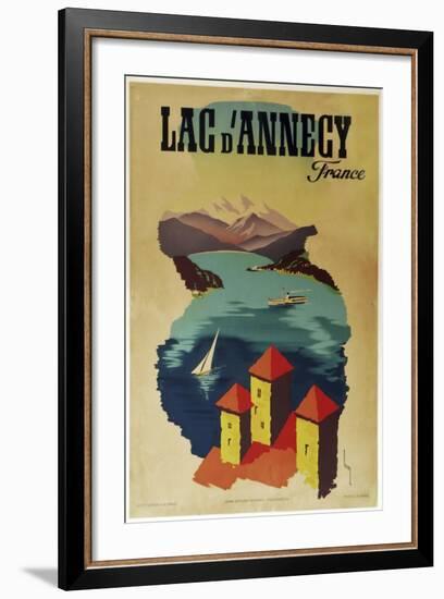 Lac Annecy of France-null-Framed Giclee Print