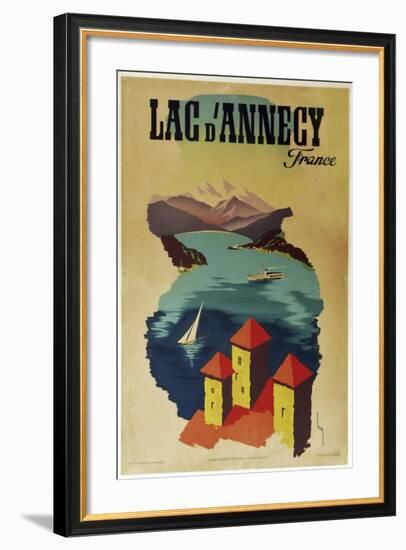 Lac Annecy of France-null-Framed Giclee Print