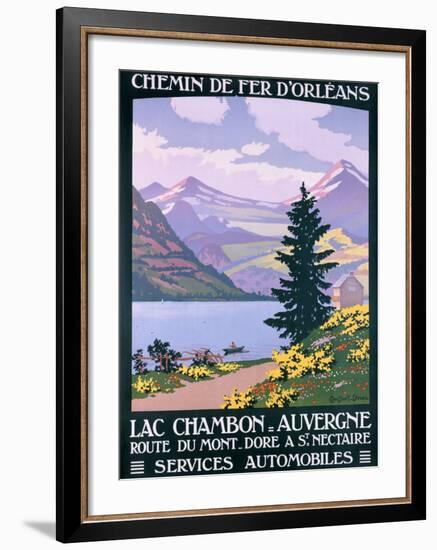 Lac Chambon, Auvergne-Constant Leon Duval-Framed Giclee Print