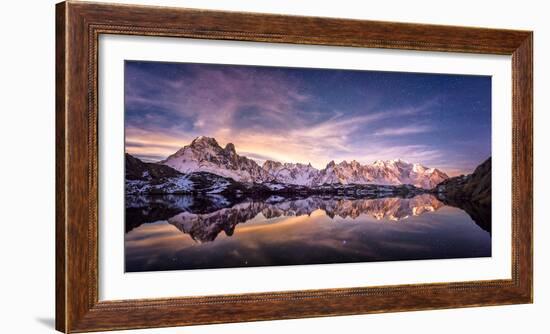 Lac des Cheserys panoramic-Philippe Manguin-Framed Photographic Print