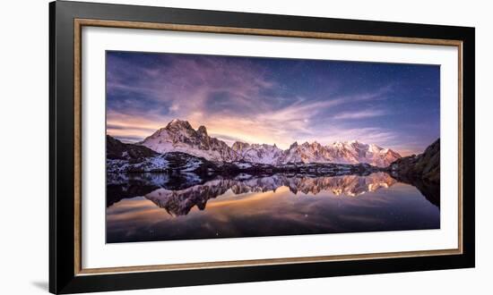Lac des Cheserys panoramic-Philippe Manguin-Framed Photographic Print