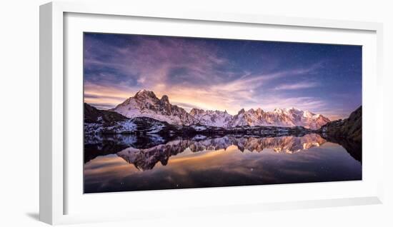 Lac des Cheserys panoramic-Philippe Manguin-Framed Photographic Print