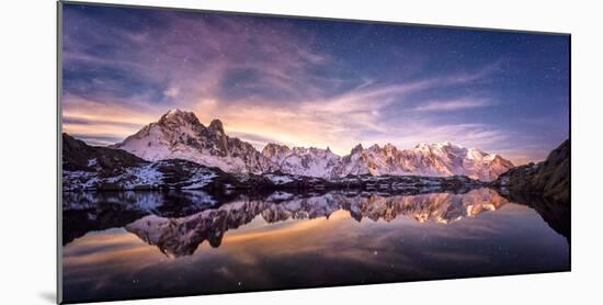 Lac des Cheserys panoramic-Philippe Manguin-Mounted Photographic Print