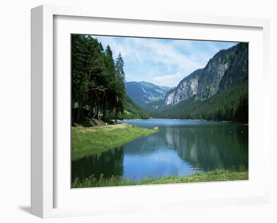 Lac Montriond, Morzine, Rhone Alpes, France-Ethel Davies-Framed Photographic Print