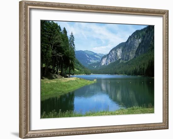 Lac Montriond, Morzine, Rhone Alpes, France-Ethel Davies-Framed Photographic Print