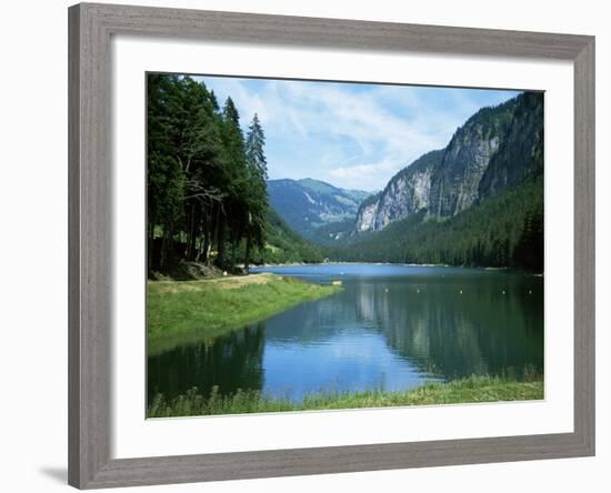 Lac Montriond, Morzine, Rhone Alpes, France-Ethel Davies-Framed Photographic Print