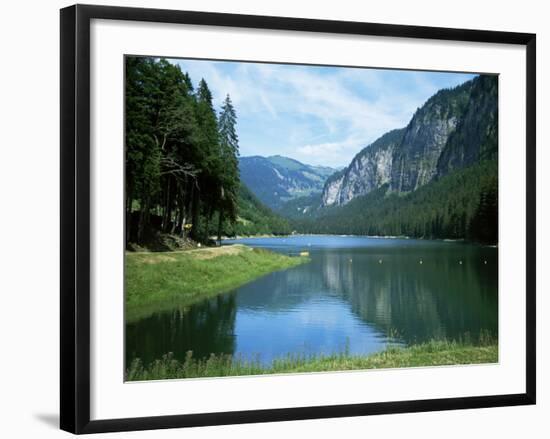 Lac Montriond, Morzine, Rhone Alpes, France-Ethel Davies-Framed Photographic Print