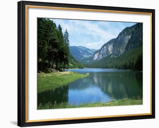 Lac Montriond, Morzine, Rhone Alpes, France-Ethel Davies-Framed Photographic Print