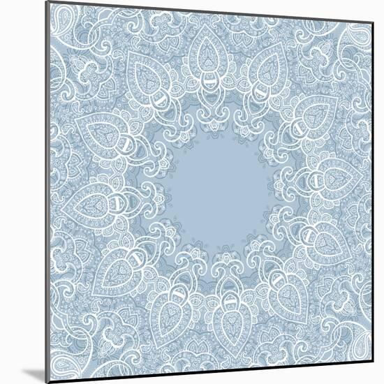 Lace Background: Mandala-Katyau-Mounted Art Print