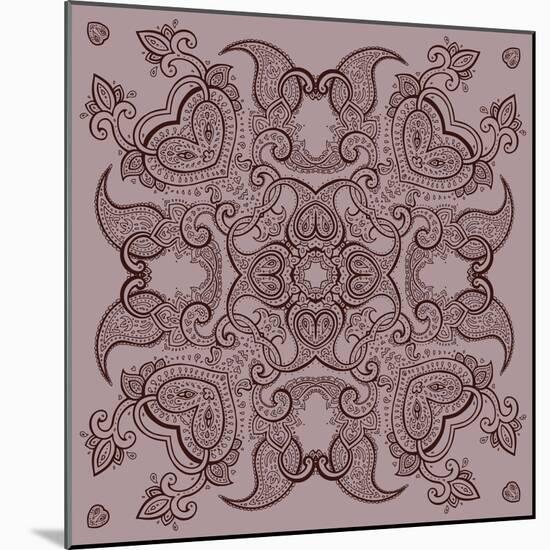 Lace Background: Mandala-Katyau-Mounted Art Print