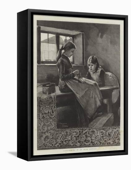 Lace-Making in an Irish Cottage-Marianne Stokes-Framed Premier Image Canvas