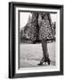 Laced Bootees of Leopard, to Match Coat, Designed by Dior-Paul Schutzer-Framed Photographic Print