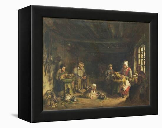 Lacemakers at Asnieres-Sur-Oise-Paul Soyer-Framed Premier Image Canvas