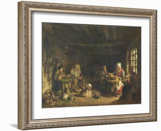 Lacemakers at Asnieres-Sur-Oise-Paul Soyer-Framed Giclee Print