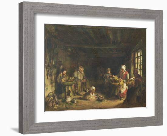 Lacemakers at Asnieres-Sur-Oise-Paul Soyer-Framed Giclee Print