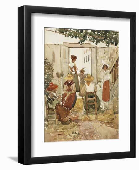 Lacemakers, Venice, 1898-Maurice Brazil Prendergast-Framed Giclee Print