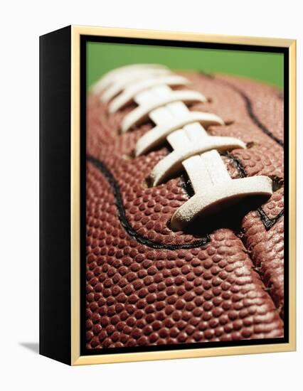 Laces on Football-Paul Chmielowiec-Framed Premier Image Canvas