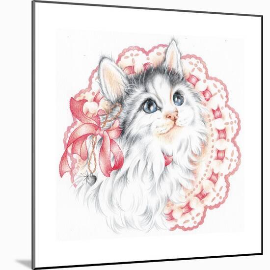 Lacey Kitten-Karen Middleton-Mounted Giclee Print