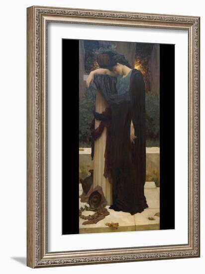 Lachrymae (Mary Lloyd)-Frederick Leighton-Framed Art Print