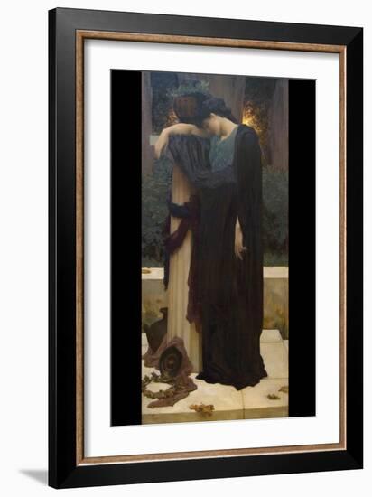 Lachrymae (Mary Lloyd)-Frederick Leighton-Framed Art Print