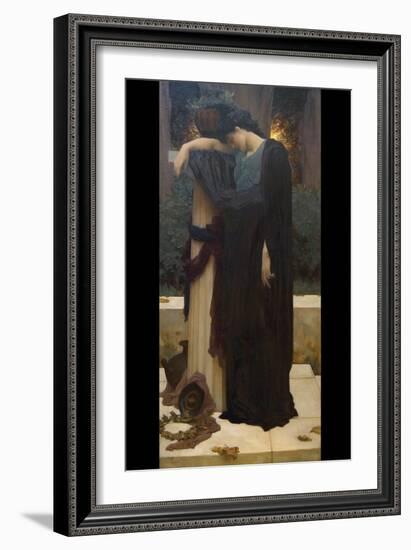 Lachrymae (Mary Lloyd)-Frederick Leighton-Framed Art Print