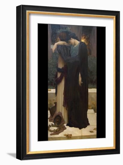 Lachrymae (Mary Lloyd)-Frederick Leighton-Framed Art Print