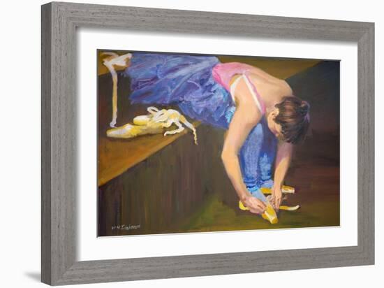 Lacing (Oil on Board)-William Ireland-Framed Giclee Print
