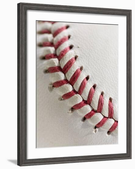 Lacing on Baseball-Tom Grill-Framed Photographic Print