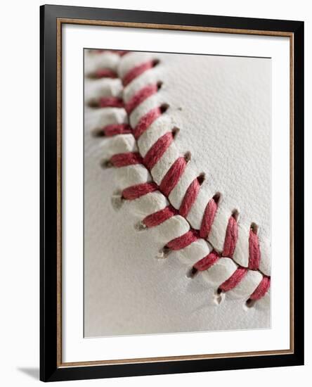 Lacing on Baseball-Tom Grill-Framed Photographic Print