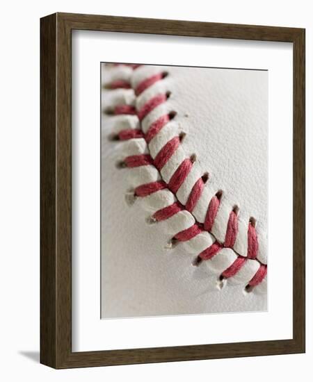 Lacing on Baseball-Tom Grill-Framed Photographic Print