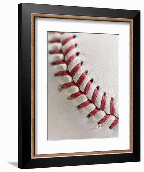 Lacing on Baseball-Tom Grill-Framed Photographic Print