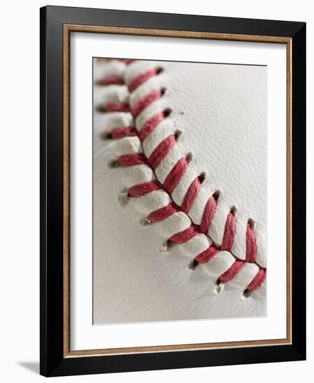 Lacing on Baseball-Tom Grill-Framed Photographic Print