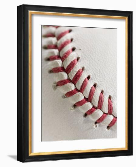 Lacing on Baseball-Tom Grill-Framed Photographic Print