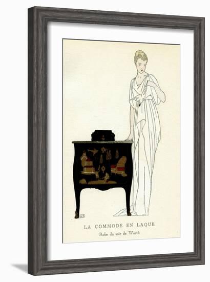 Lacquer Commode-Bernard Boutet De Monvel-Framed Art Print