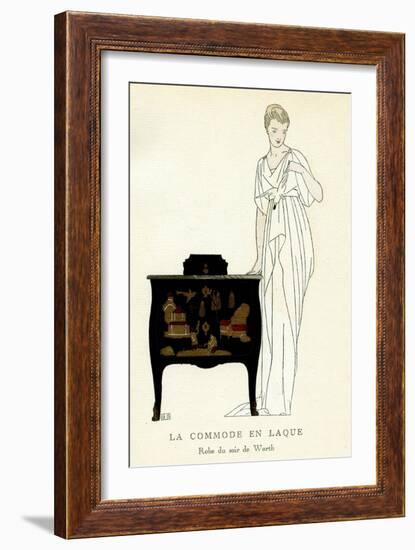 Lacquer Commode-Bernard Boutet De Monvel-Framed Art Print