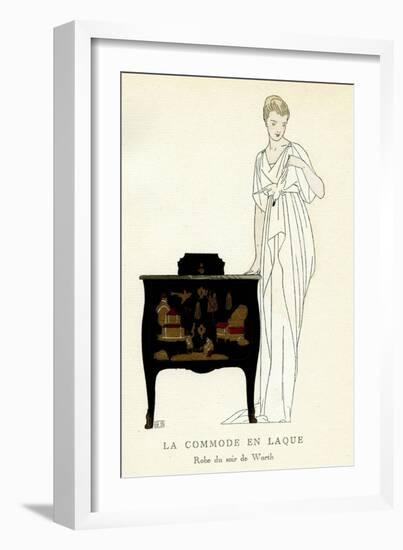 Lacquer Commode-Bernard Boutet De Monvel-Framed Art Print