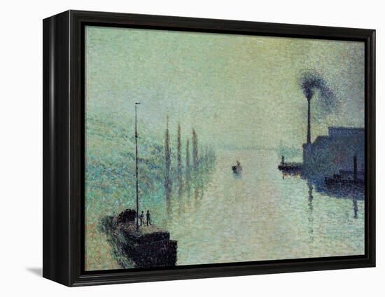 Lacroix Island "The Effect of Fog" 1888-Camille Pissarro-Framed Premier Image Canvas