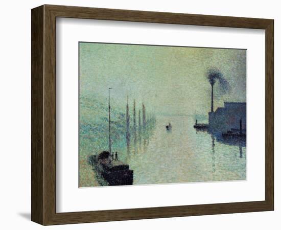 Lacroix Island "The Effect of Fog" 1888-Camille Pissarro-Framed Giclee Print