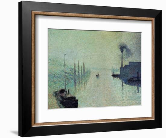 Lacroix Island "The Effect of Fog" 1888-Camille Pissarro-Framed Giclee Print