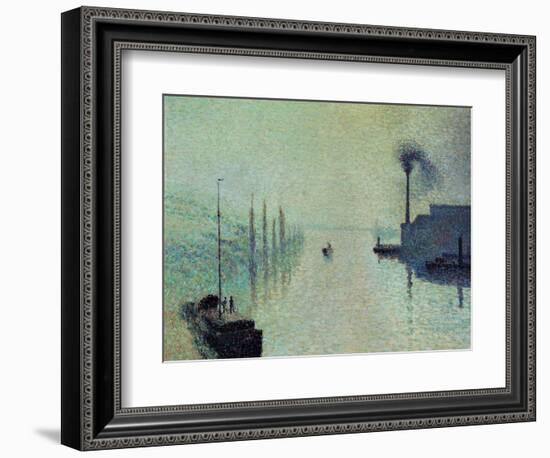 Lacroix Island "The Effect of Fog" 1888-Camille Pissarro-Framed Giclee Print