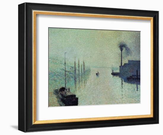 Lacroix Island "The Effect of Fog" 1888-Camille Pissarro-Framed Giclee Print