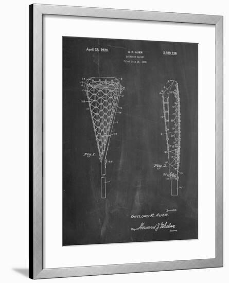 Lacrosse Stick 1935 Patent-Cole Borders-Framed Art Print