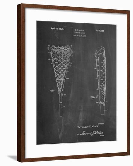 Lacrosse Stick 1935 Patent-Cole Borders-Framed Art Print