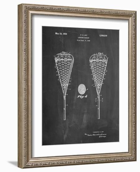 Lacrosse Stick 1948 Patent-Cole Borders-Framed Premium Giclee Print