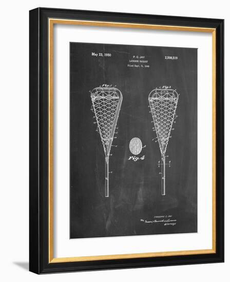 Lacrosse Stick 1948 Patent-Cole Borders-Framed Premium Giclee Print