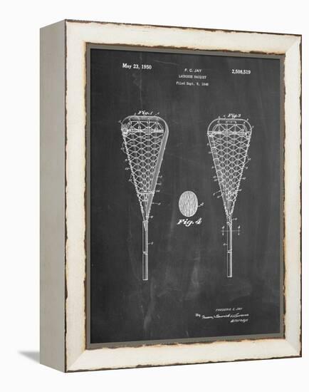Lacrosse Stick 1948 Patent-Cole Borders-Framed Stretched Canvas