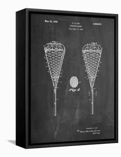 Lacrosse Stick 1948 Patent-Cole Borders-Framed Stretched Canvas