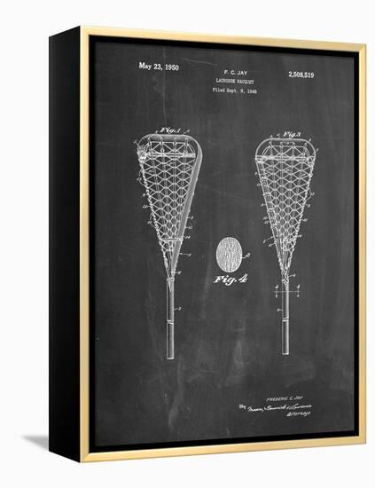 Lacrosse Stick 1948 Patent-Cole Borders-Framed Stretched Canvas