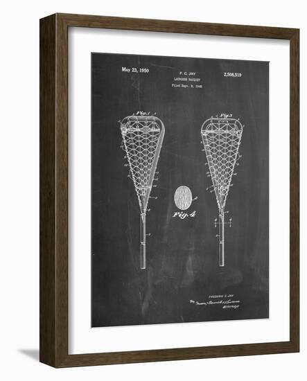 Lacrosse Stick 1948 Patent-Cole Borders-Framed Art Print