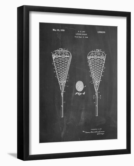 Lacrosse Stick 1948 Patent-Cole Borders-Framed Art Print